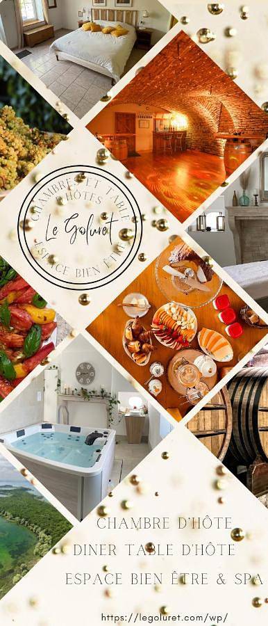 Location de vacances pour 2 personnes, avec Terrasse et Jacuzzi ainsi que Jardin et Sauna à Couvignon