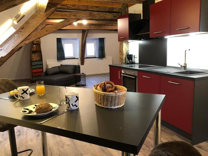 Ferienwohnung für 2 Personen, mit Garten und Ausblick in Nördlingen