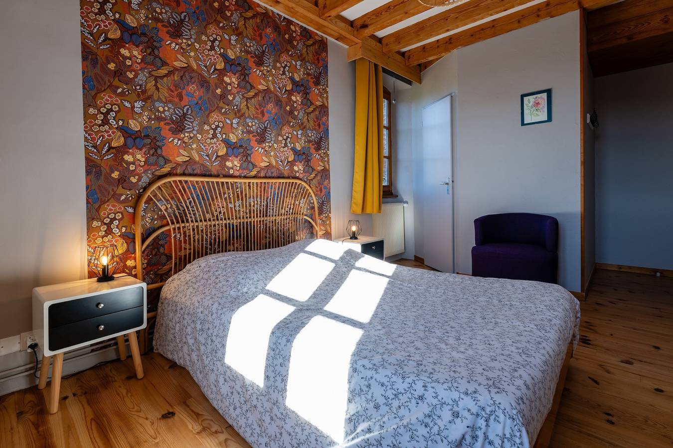 Maison d’hôtes « La Chastanha - Chambre 2 » avec vue sur la montagne in Saint-Symphorien-de-Mahun, Région de Tournon-sur-Rhône