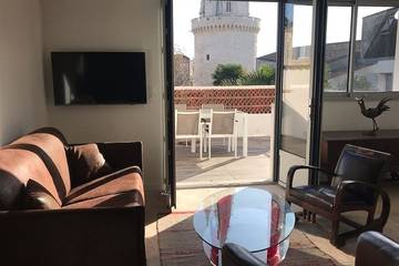 Gîte pour 4 personnes, avec terrasse dans Plage de la Concurrence