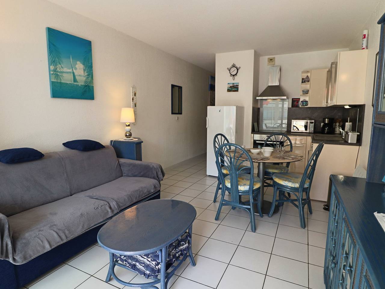 Entire apartment, Air-conditioned 2-room in Sète with sea view terrace in Sete, Côte d'Améthyste