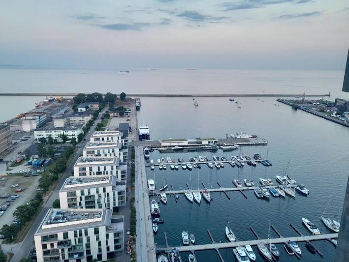 Loft dla 4 osób, z taras i widok oraz basen dla dzieci w Gdynia