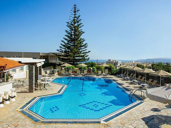 Holiday rental for 72 people, with Balcony and Terrace as well as Garden and Pool in Hersonissos