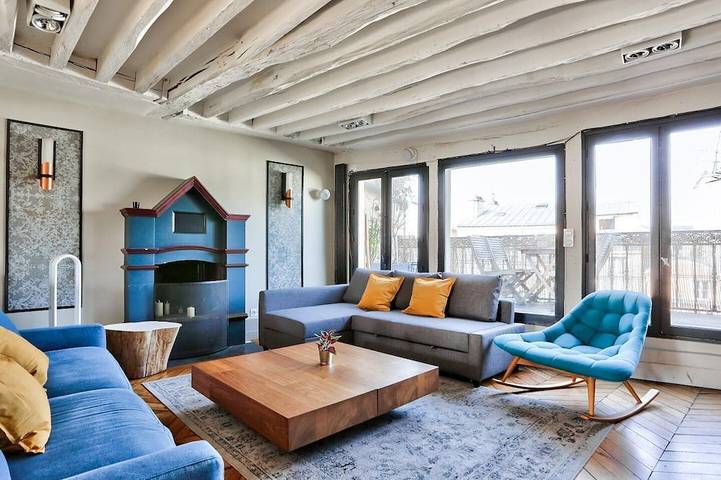 Gîte pour 6 personnes, avec terrasse dans Espace Marais