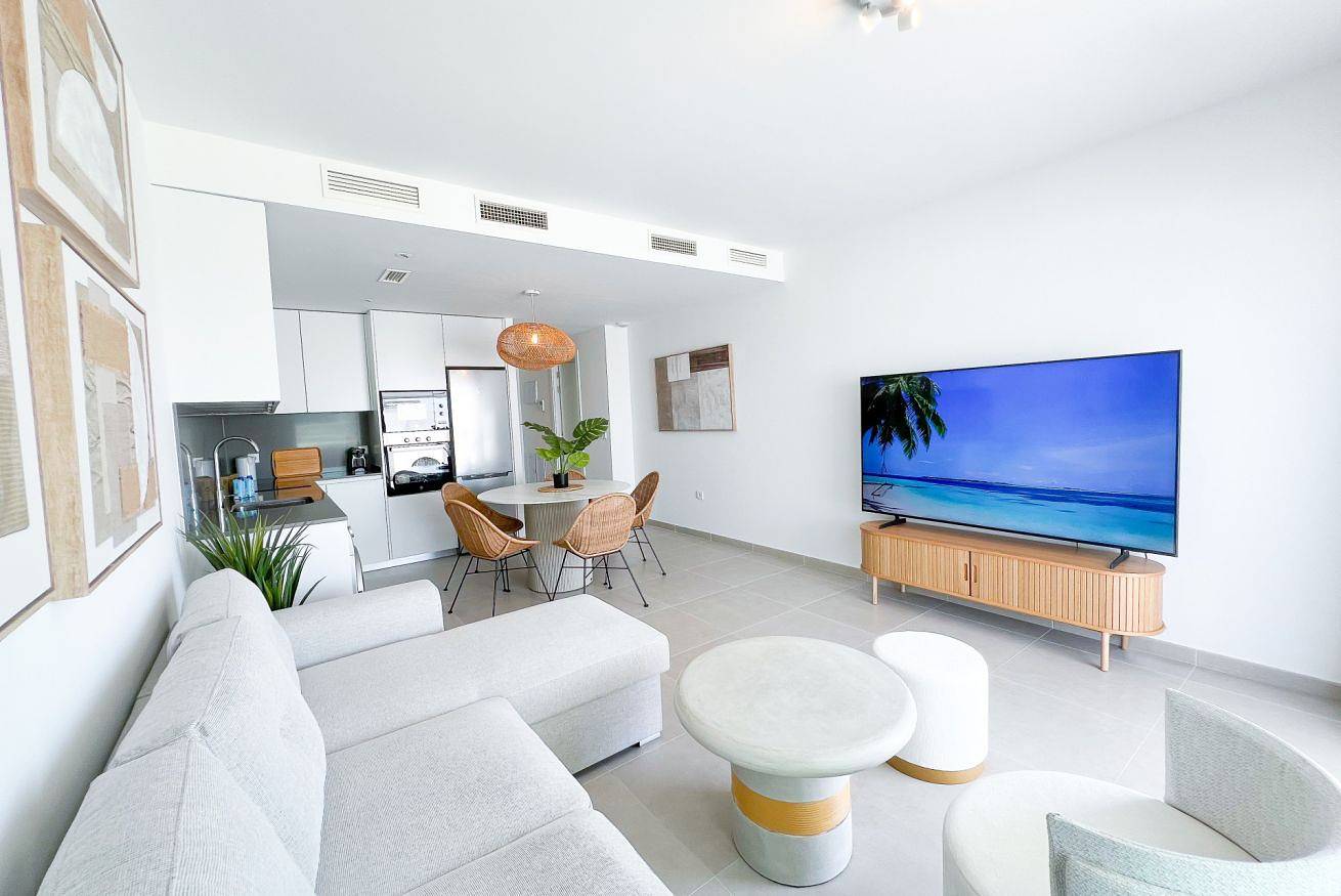 Geheel appartement, Vakantieappartement voor 5 personen met uitzicht op zee in Estepona, Costa del Sol