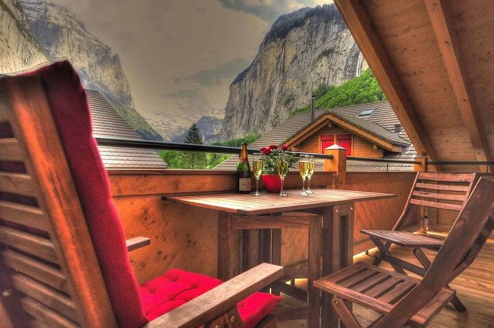 Ferienwohnung für 6 Personen, mit Balkon in Lauterbrunnen