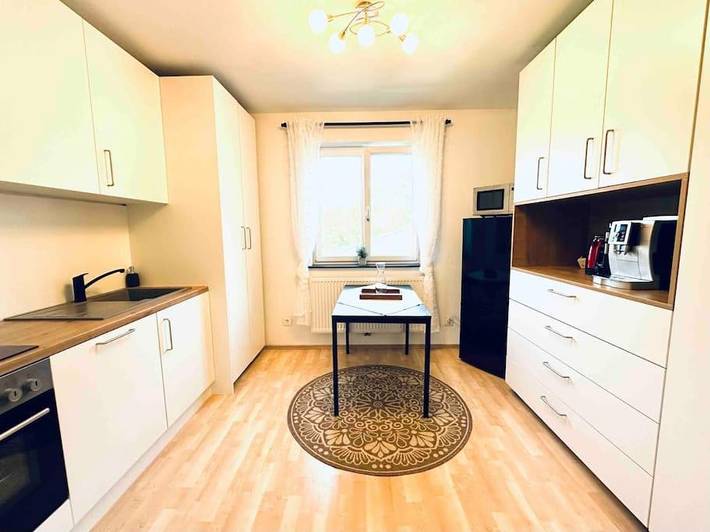 Ferienwohnung für 6 Personen, mit Balkon und Garten sowie Ausblick in Seewalchen am Attersee