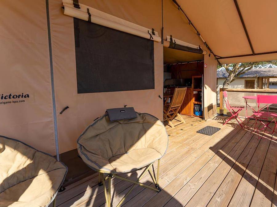 Camping Nature L'Airial - Tente en toile et en bois 5 personnes - Safari Tente 5 pers in Soustons, Côte d’Argent
