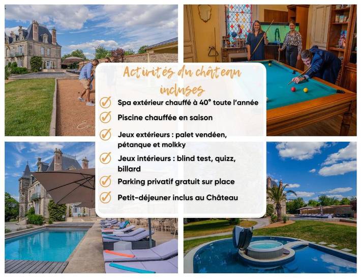 Gîte pour 6 personnes, avec jacuzzi ainsi que piscine et jardin, adapté aux familles à La Gaubretière - 4