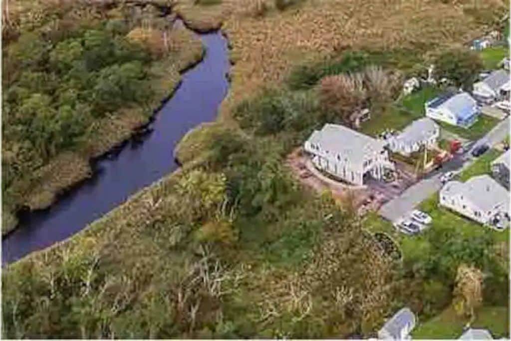 The Salt Marsh at Sunrise Beach in Marshfield, Massachusetts
