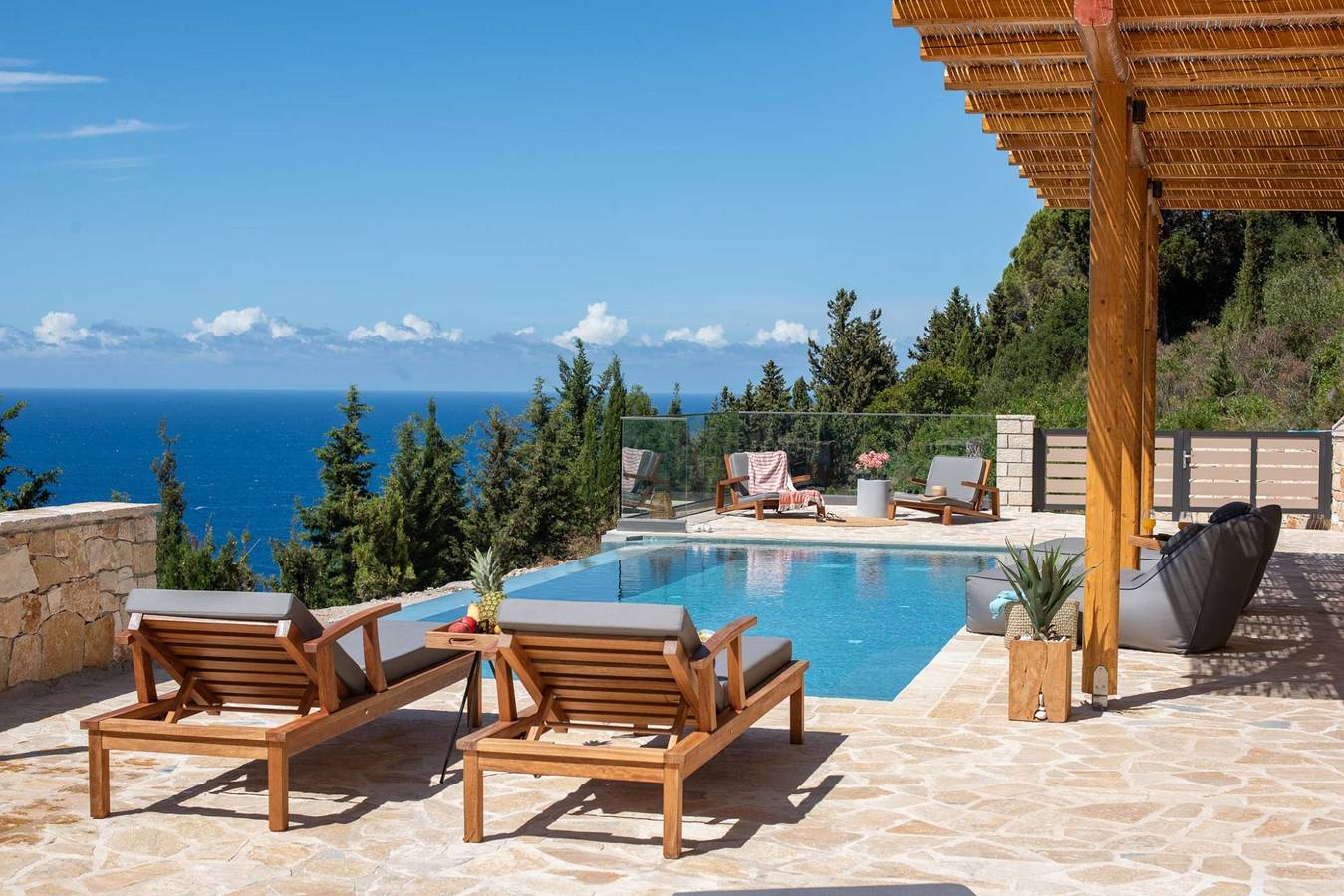 Villa für 5 Personen mit Balkon in Vlachopoulatika, Paxos