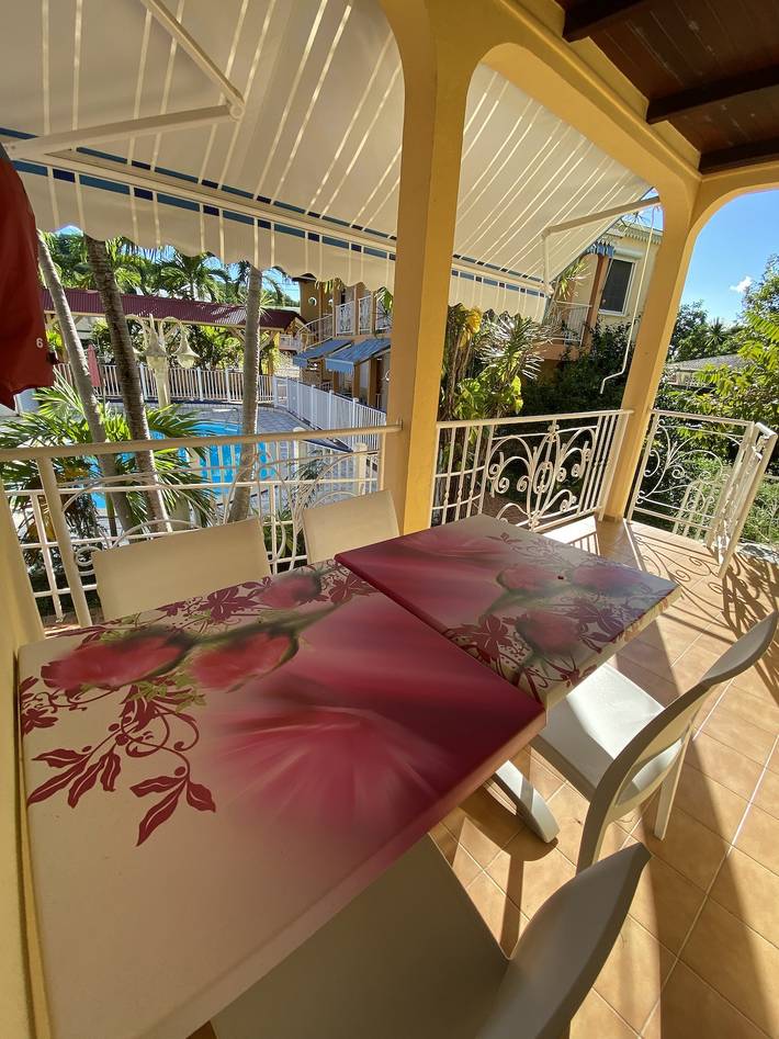 Appartement de vacances pour 6 personnes, avec piscine ainsi que terrasse et balcon/terrasse - 1