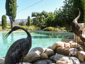 Gîte pour 4 personnes, avec jardin et piscine, animaux acceptés à Oppède