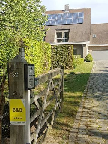 Chambre d’hôte pour 2 personnes, avec vue ainsi que terrasse et jardin à Lochristi