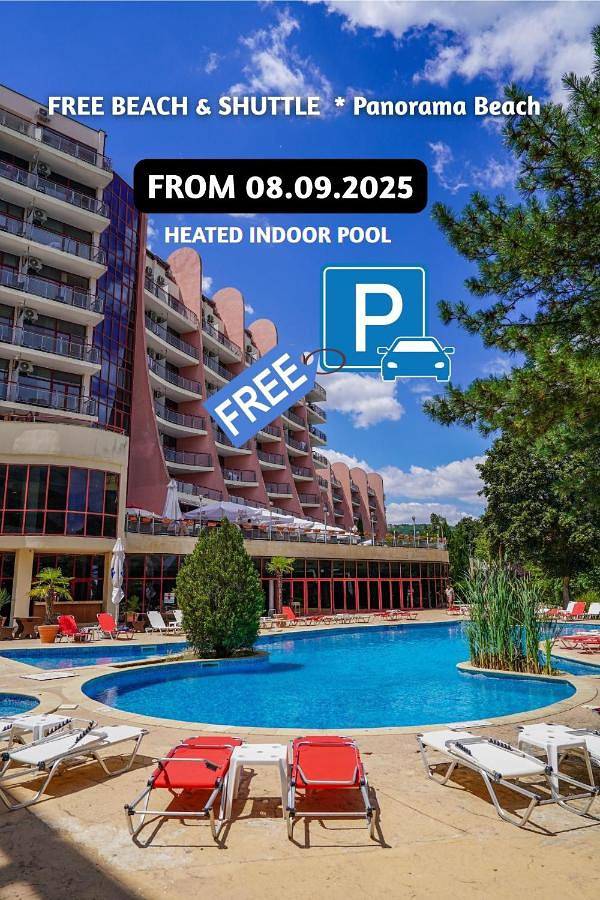 Hotel dla 3 osób, z widok i basen oraz ogród i sauna w Złote Piaski