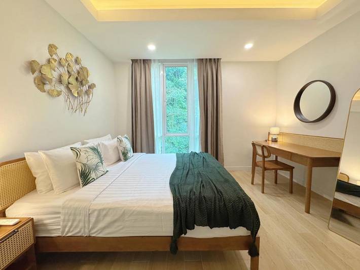 Lägenhet för 2 Personer, med utsikt samt balkong och bastu och pool i Kamala