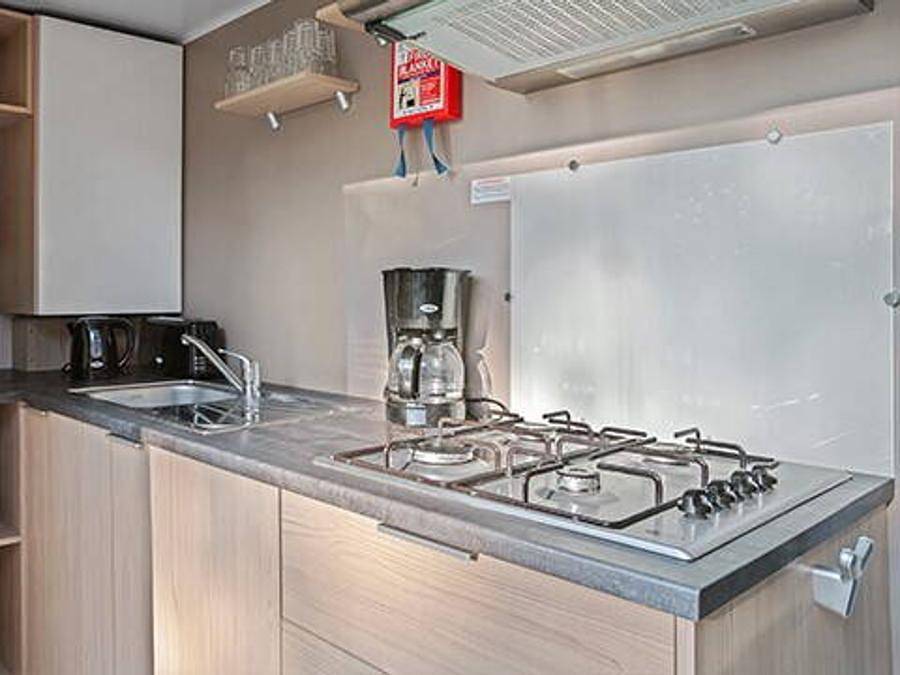 Camping International Riccione - Mobilhome 6 personas - Mobil-home | Confort | 3 Dormitorios | 6 Pers. | Terraza elevada | Aire acondicionado in Riccione, Provincia de Rimini