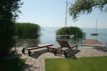 Villa für 10 Personen, mit Garten und Seeblick sowie Ausblick am Balaton