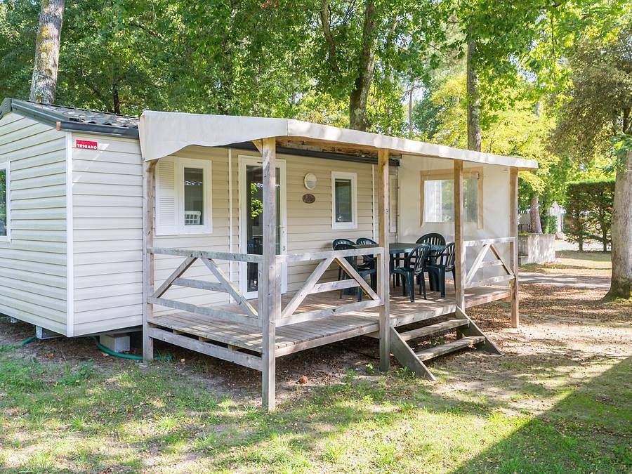 Camping Le Ried   - Casa mobile 6 persone - Casa mobile | Comfort | 3 camere da letto | 6 persone | Terrazza rialzata | Tv in Boofzheim, Regione di Sélestat-Erstein