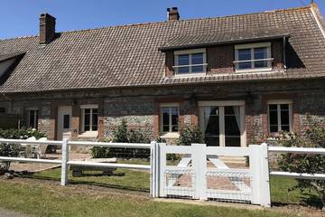 Gîte pour 6 personnes, avec jardin à Saint-Aubin-sur-Mer (Seine-Maritime)