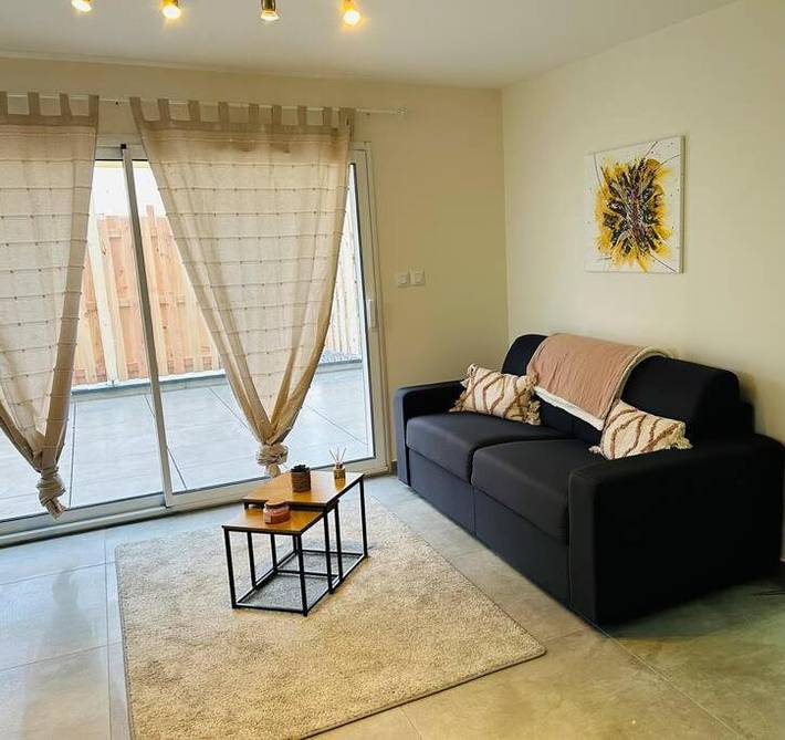 Appartement de vacances pour 4 personnes, avec jardin
