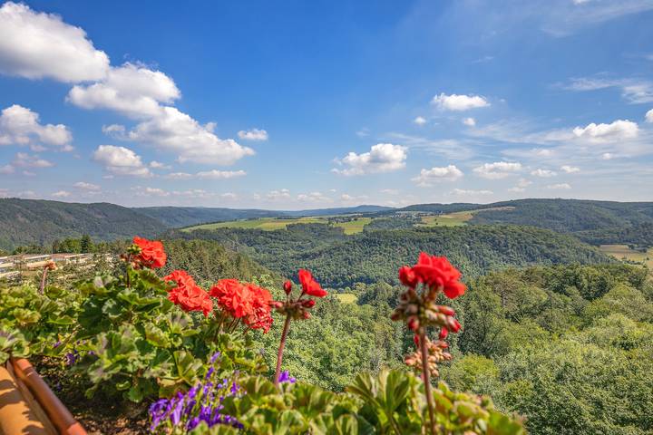Ferienwohnung für 2 Personen, mit Ausblick und Pool sowie Balkon und Sauna