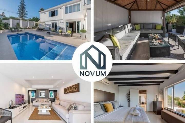 Villa pour 8 personnes, avec piscine ainsi que balcon et jardin à Puerto Banús