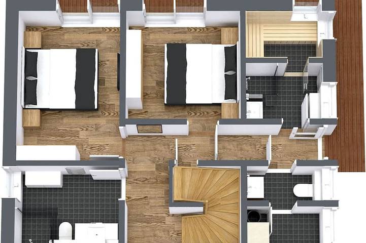 Hausboot für 4 Personen, mit Balkon und Sauna in Kröslin - 3