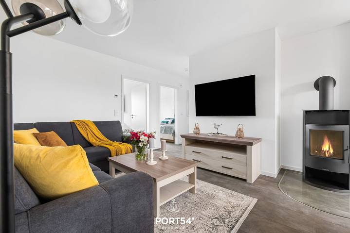 Ganze Wohnung, Ferienwohnung Noordkant Kajüte im Nordseeresort - Infrarot-Kabine, Kamin, Strand- und Nordseenah in Büsum, Kreis Dithmarschen