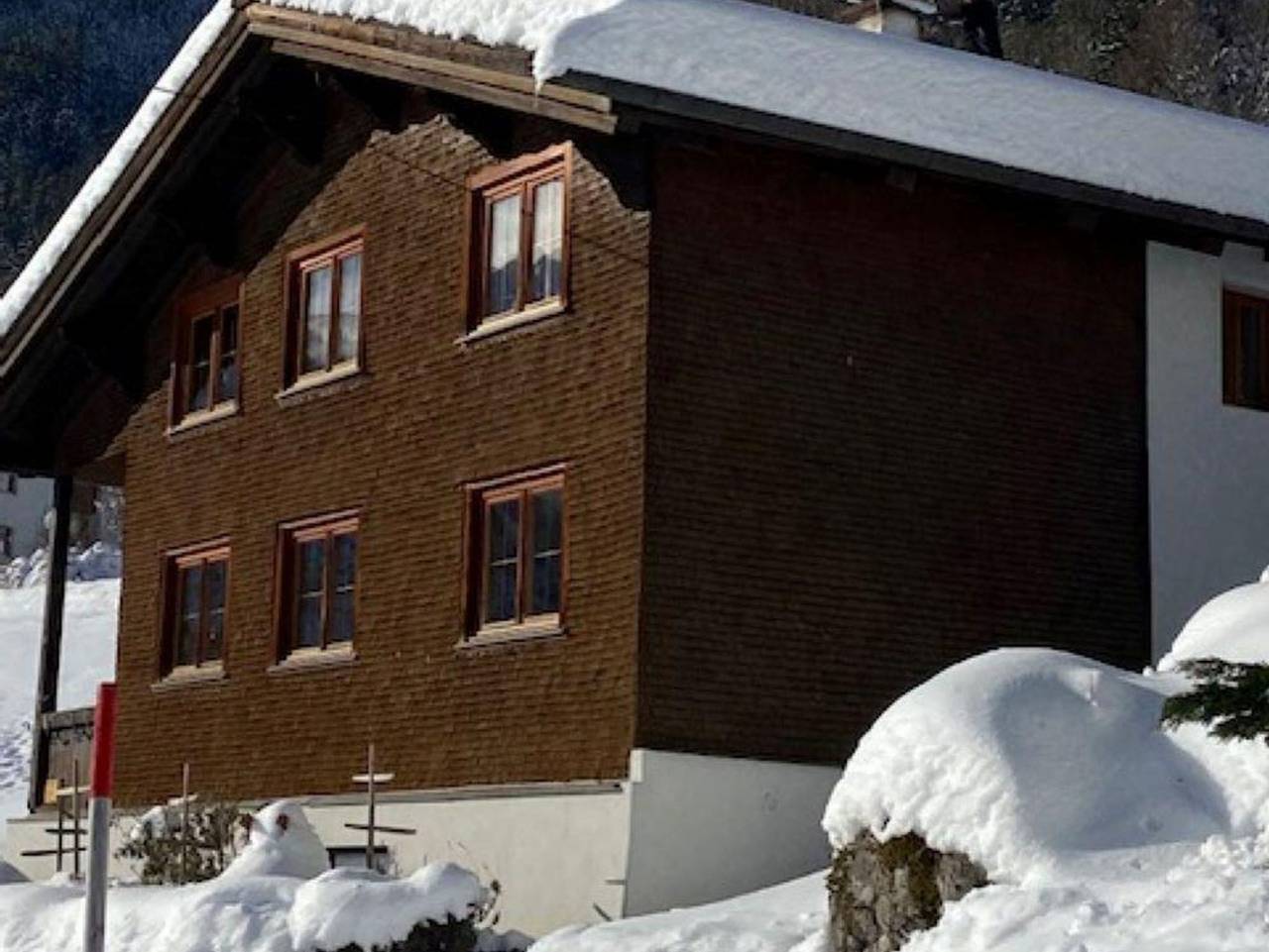 Walserhaus - Walserhaus in Rätikon Gebirgsgruppe, Brand