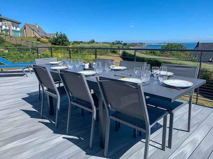 Location de vacances pour 10 personnes, avec vue et balcon dans Plage De Kersaliou - 2