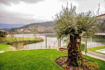 Casa rural para 4 personas, con vistas al lago y vistas además de terraza y jardín en Mosteiro