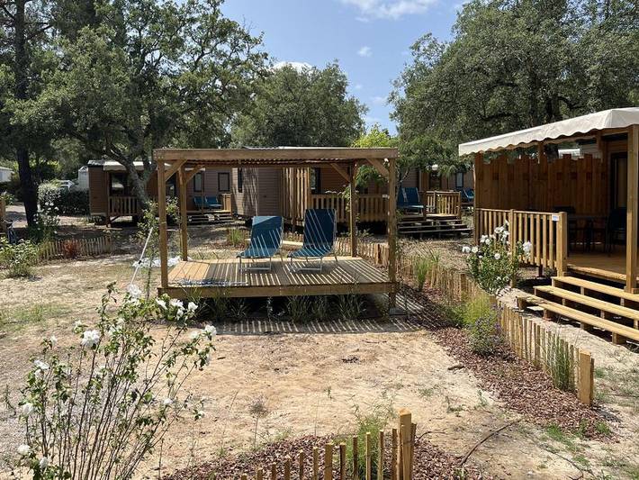 Camping Nature L'Airial - Mobilhome 6 personnes - Cottage Premium 3 chambres 6 pers in Soustons, Côte d’Argent