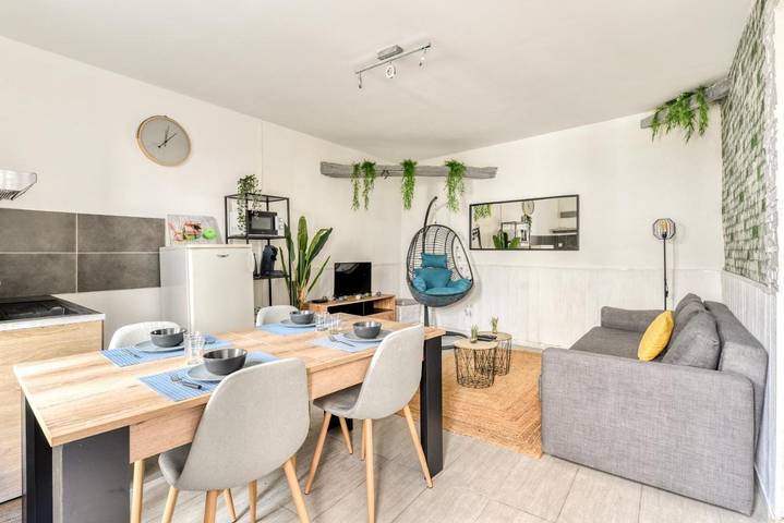 Appartement de vacances pour 4 personnes, avec Terrasse et Jardin