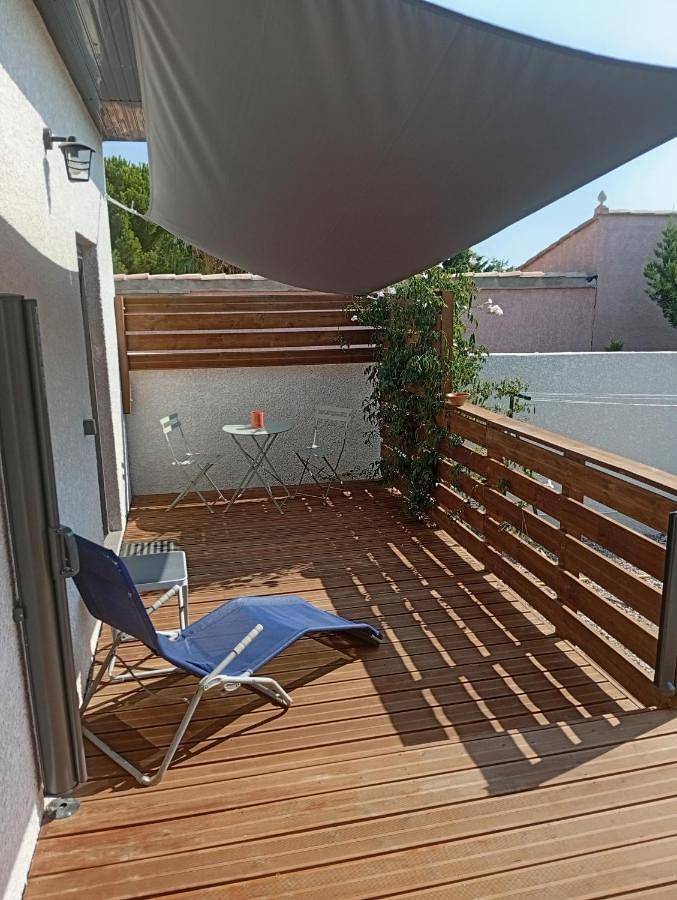 Chambre d’hôte pour 2 personnes, avec Terrasse et Jardin ainsi que Piscine et Vue à Fitou - 3