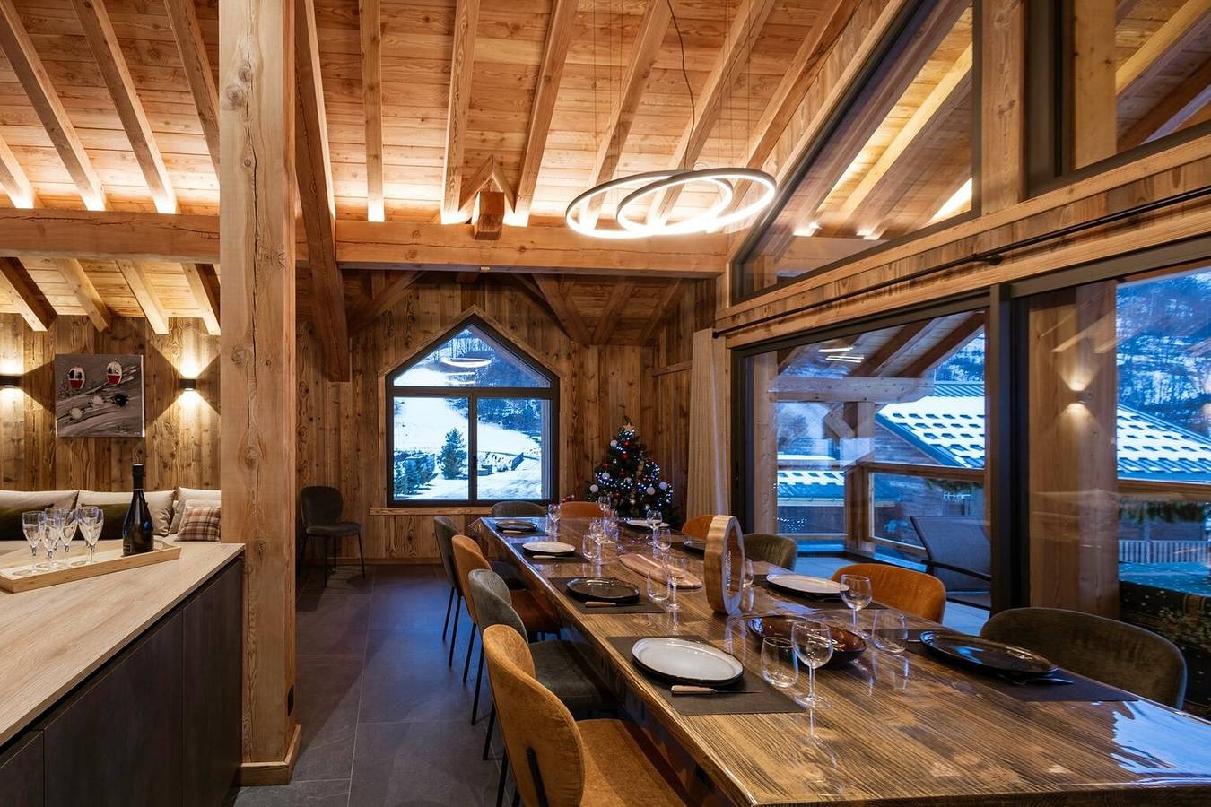 Chalet '-Spa Le Cervin' mit Bergblick, privater Terrasse und Wi-Fi in Valloire, Region Saint-Jean-de-Maurienne