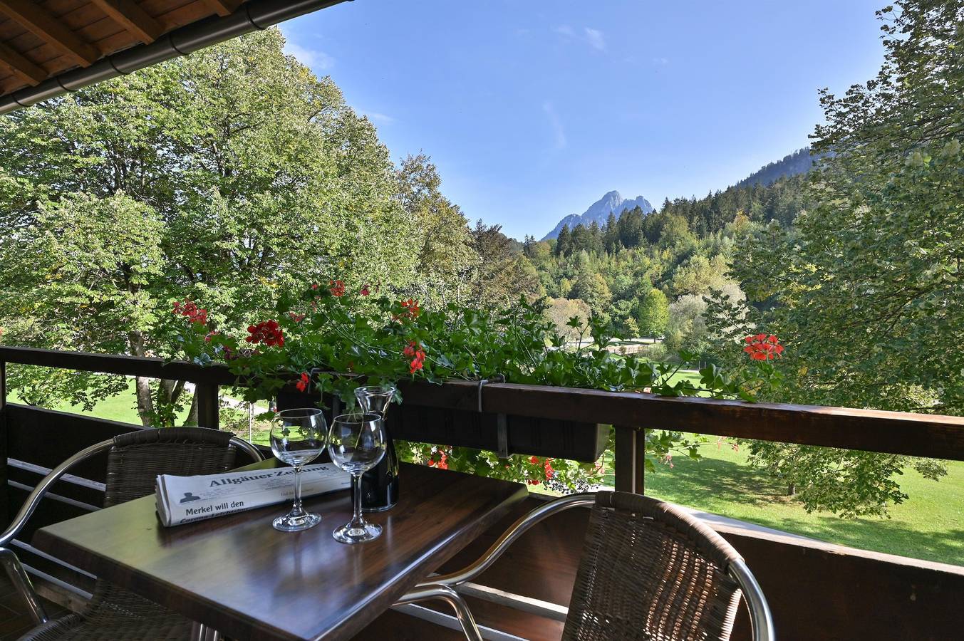 Geheel vakantieappartement, Doppelzimmer mit Balkon in Füssen, Zwaben (Bayern)