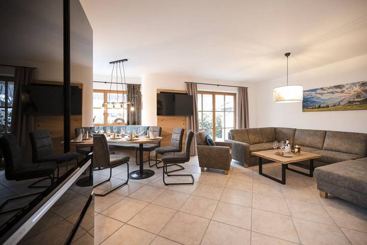 Ferienhaus für 9 Personen, mit Balkon und Balkon/Terrasse sowie Sauna, mit Haustier in der Zugspitzregion - 4