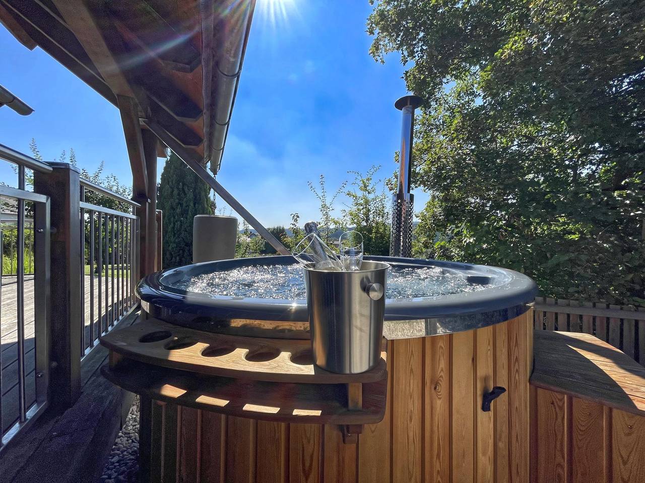 Freistehendes Ferienhaus mit Sauna und Hottub in Teunz, Naturpark Oberpfälzer Wald
