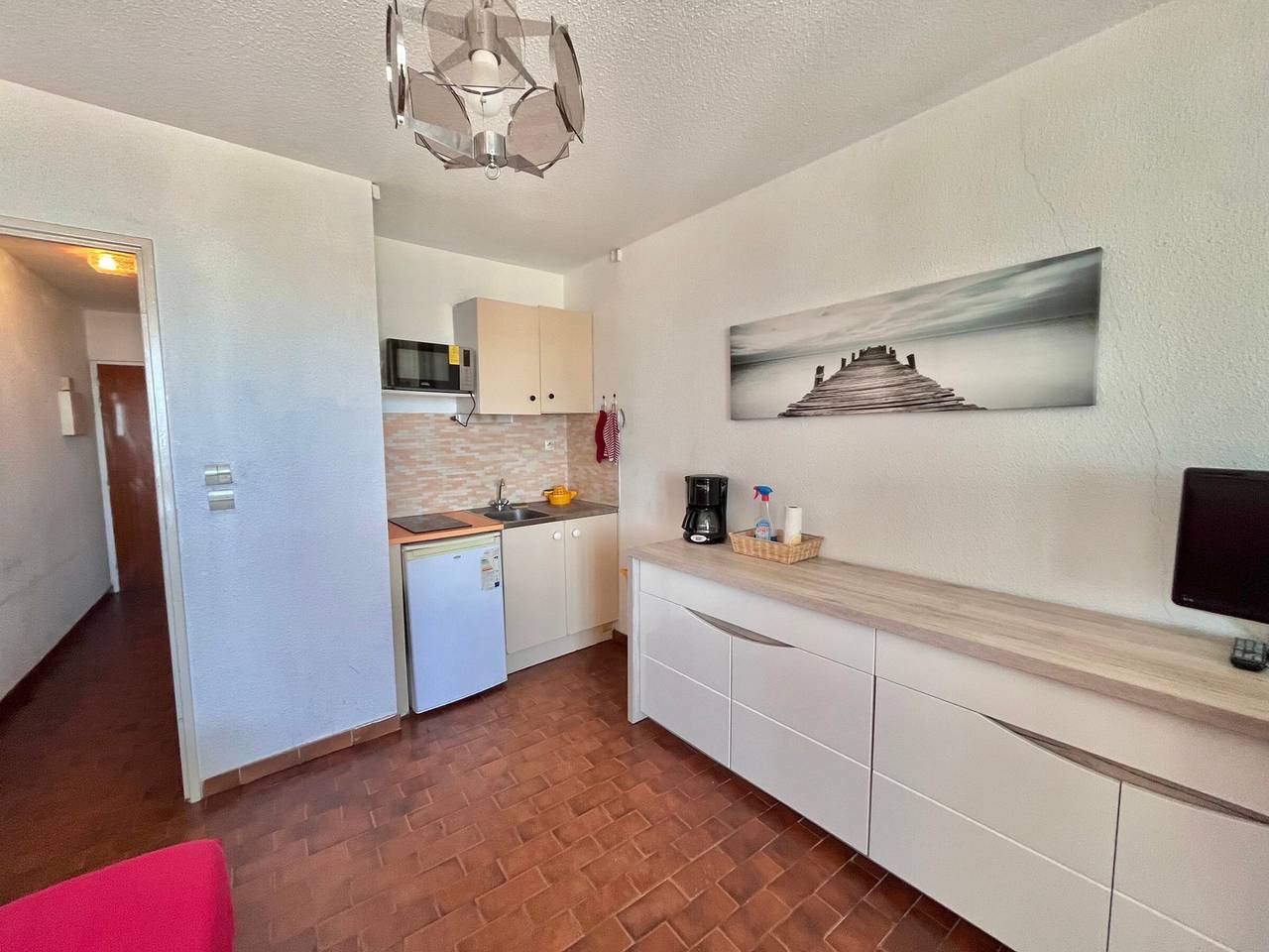 Studio entier, Studio Front de Mer avec Loggia et Parking in Le Couchant, La Grande-Motte