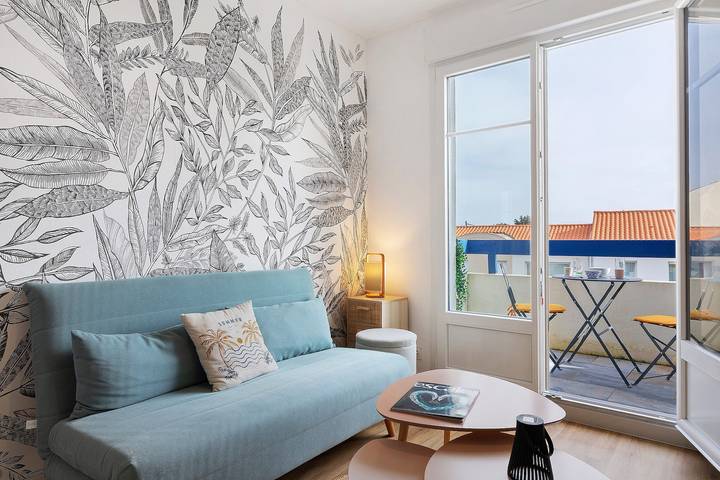 Location de vacances pour 4 personnes, avec balcon, adapté aux familles aux Les Sables-d'Olonne
