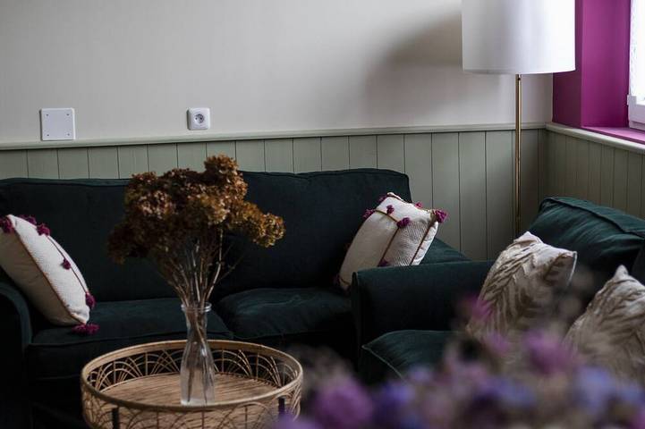 Maison de vacances pour 4 personnes, avec balcon ainsi que sauna et jardin