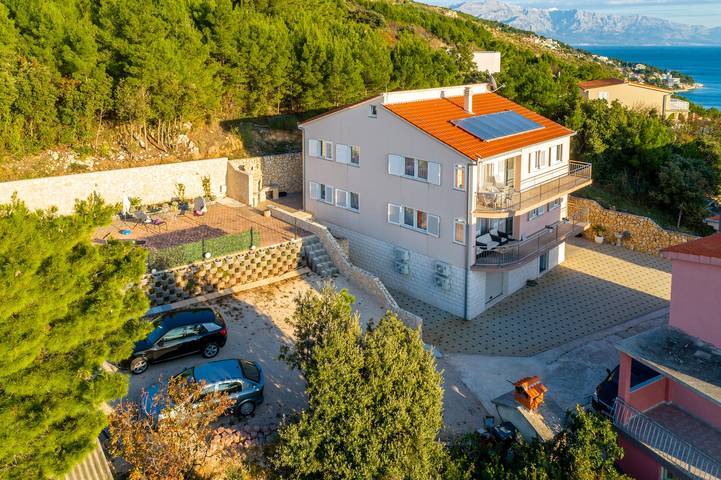 Ganze Wohnung, Studio Appartement mit Balkon und Meerblick Stanici, Omis As-18676-a in Stanici, Omis-Riviera