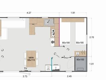 Caravan for 4 People in Calvi, Haute-Corse, Photo 4