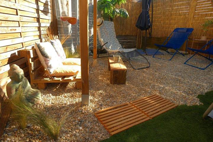 Location de vacances pour 6 personnes, avec bassin pour enfant ainsi que jardin et piscine à Saint-Sulpice-de-Royan
