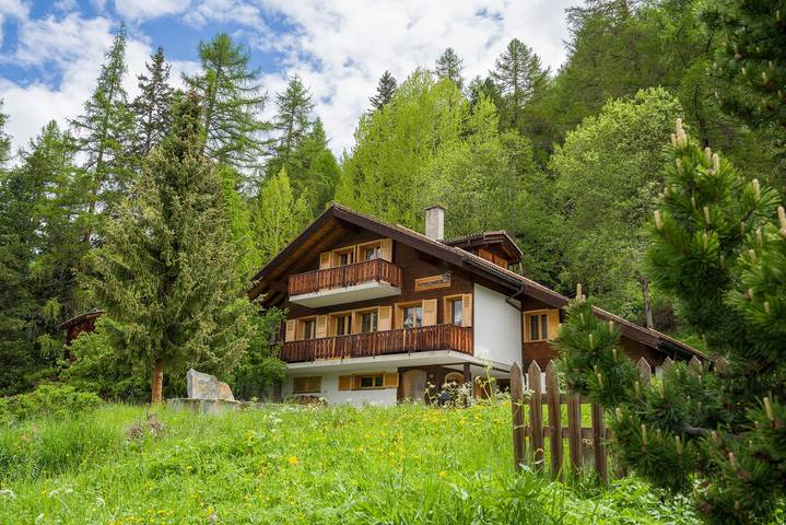 Ganze Ferienwohnung, Spieliweida - 8-Bettwohnung in Grächen, Walliser Alpen