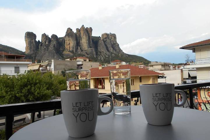 Gîte pour 6 personnes, avec balcon dans Kalambáka