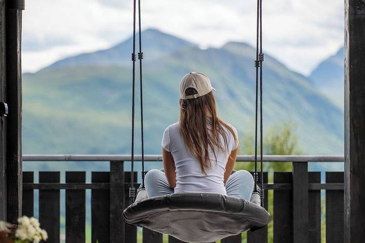 Fjellhytte for 12 personer, med terrasse og sauna i Stranda 