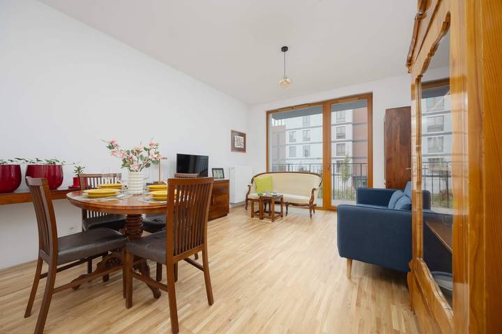 Apartament wakacyjny dla 2 osób, z balkon/ taras, zwierzęta dozwolone w Wilanów