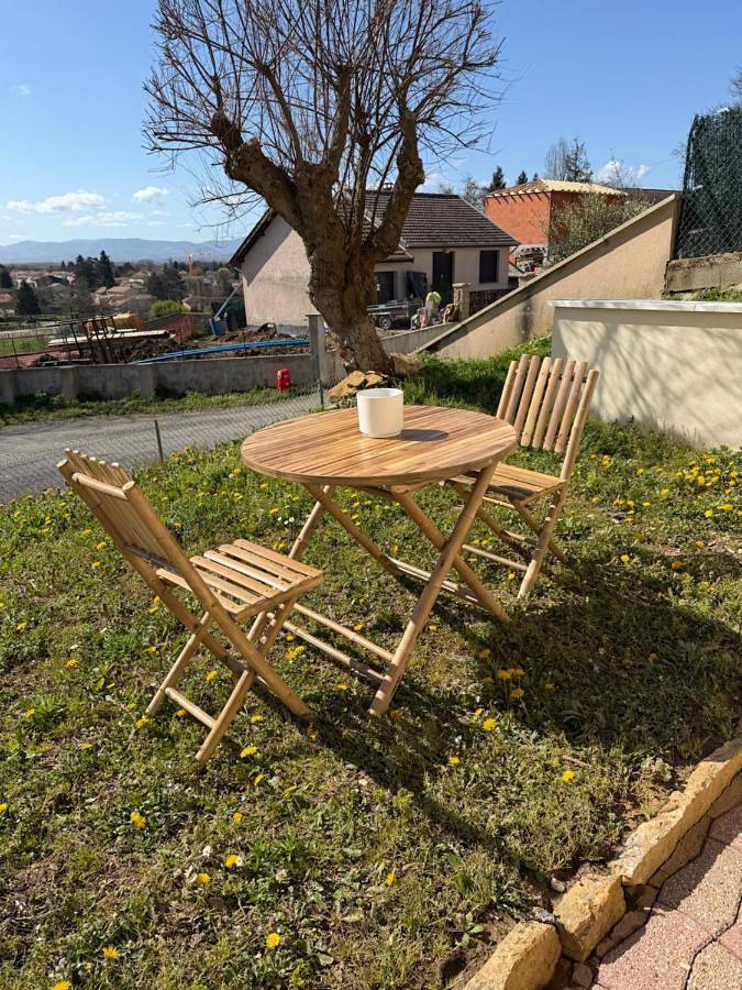 Gîte pour 2 personnes, avec jardin ainsi que vue et terrasse à Guéreins - 4